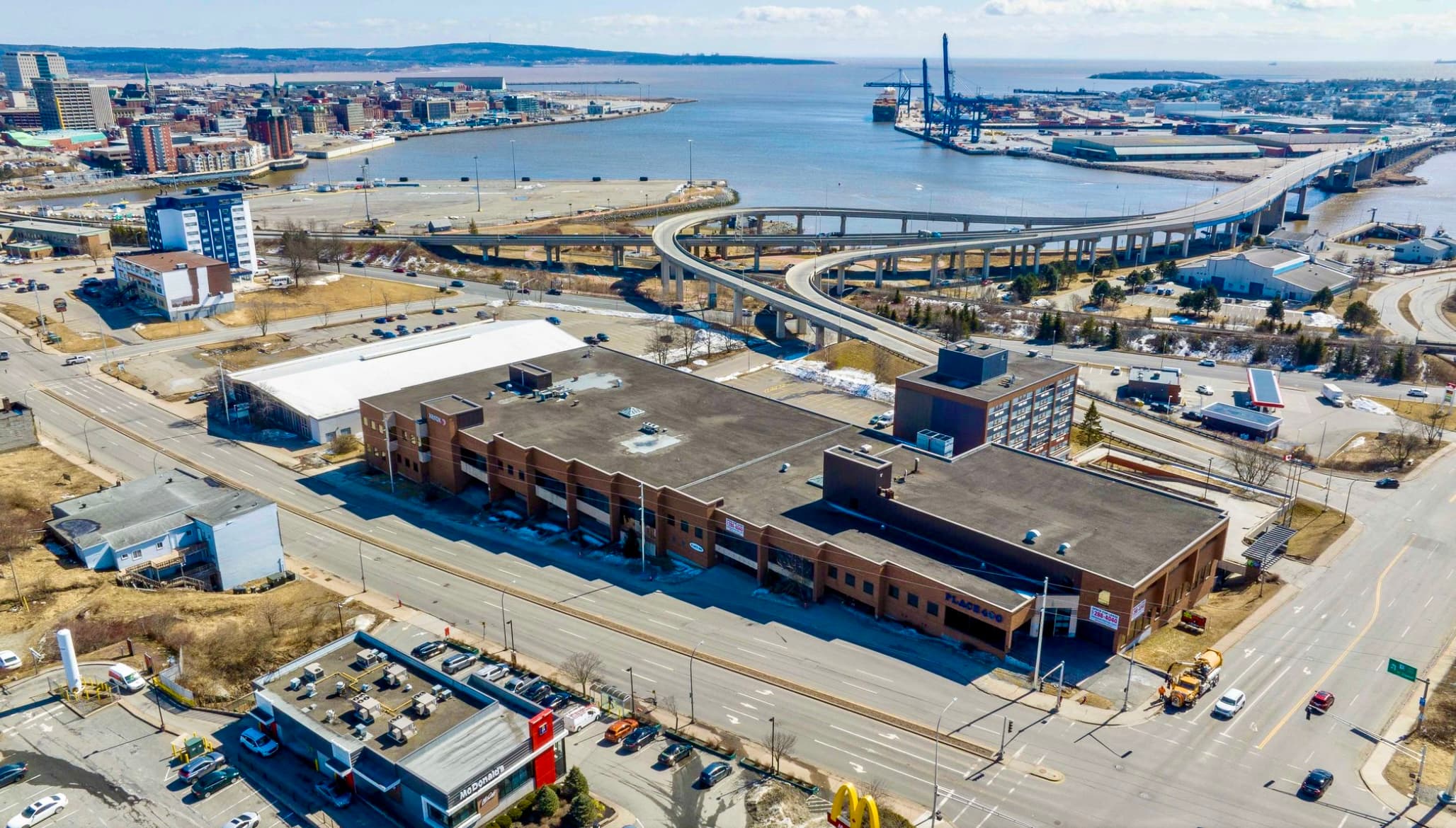 Place 400 — aerial view, Main Street, Saint John
